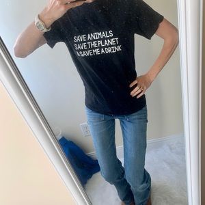 Black Save Animals Tshirt